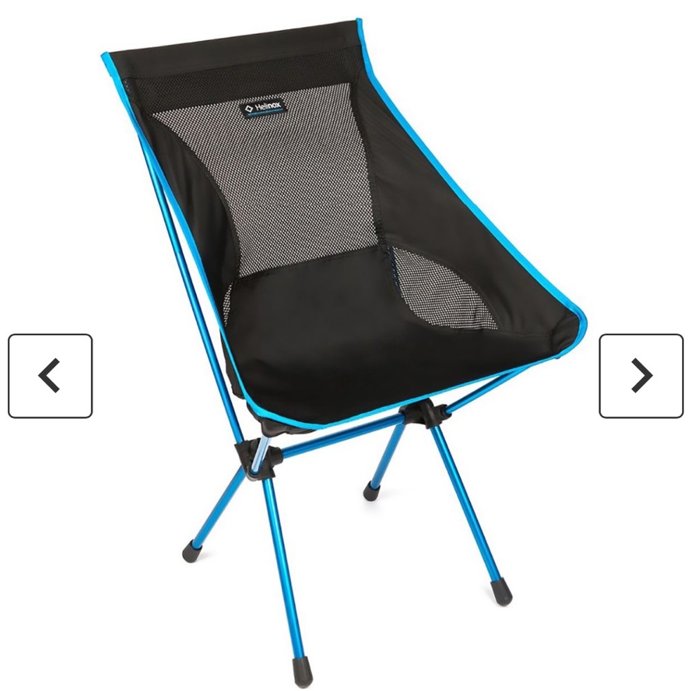 Two Helinox Camp Chairs with Groundpads